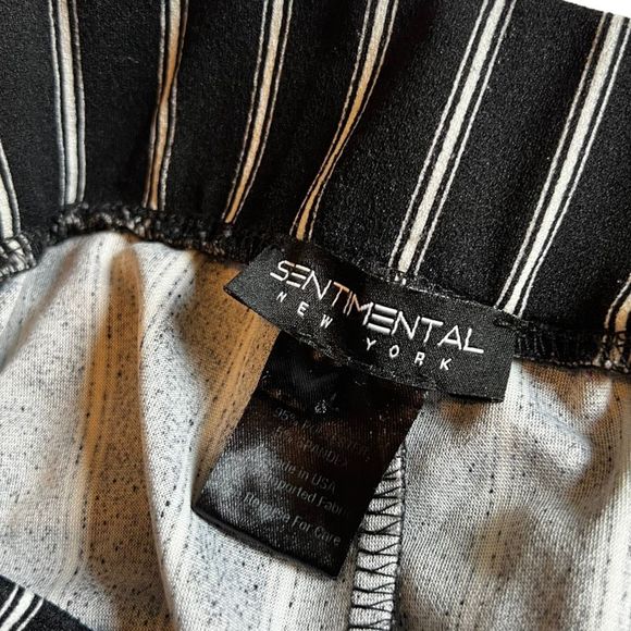 Sentimental NY Striped Wide Leg Pants Size L - Picture 4 of 5